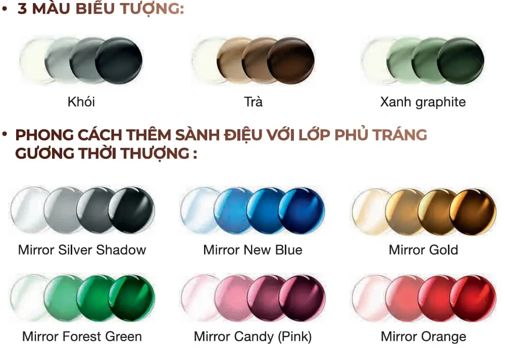3 màu biểu tượng và 6 lớp tráng gương Style Mirror của XTRActive Gen S